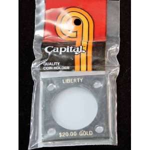  Capital Plastics 2x2 Holder   $20 LIBERTY in Black 