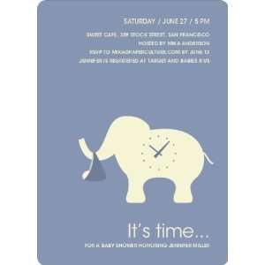  The Time is Now Baby Shower Invitation Health & Personal 