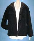 nwt $ 240 izod black pig suede leather coat jacket