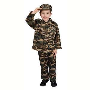   Army Dress Up Childrens Costume Set Size Toddler 2 Toys & Games