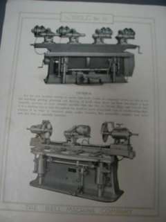 ANTIQUE BELL MACHINE DOUBLE MITER CUT OFF SAW CATALOG  