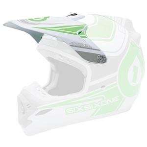  SixSixOne Visor for Flight II Helmet   Green/White 