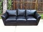black leather a rudin couch sofa 