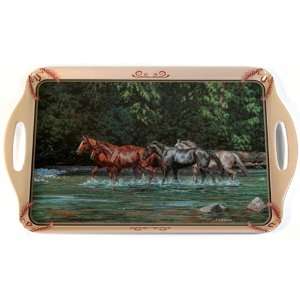    Wild Horses Wild Wing Serving Tray (19 x 11.5)