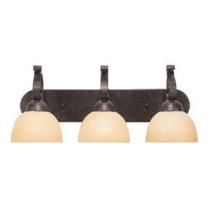 Brook field Collection 3 Light 25 Brownstone Bath Vanity Fixture with 