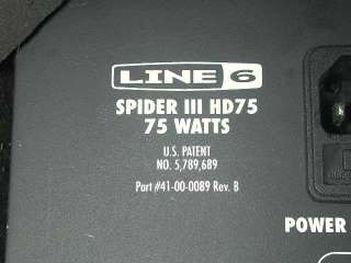 Line 6 Spider 3 III HD75 75 Watt Amp Head  