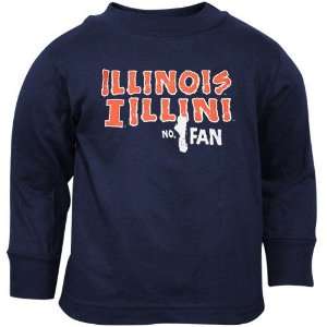  Illinois Fighting Illini Navy Blue Infant #1 Fan Long 