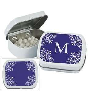 Purple Personalized Monogram Mint Tins   Candy & Mints:  