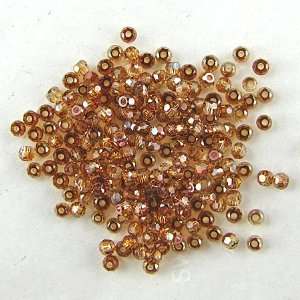  24 2mm Swarovski crystal round 5000 Crystal Copper