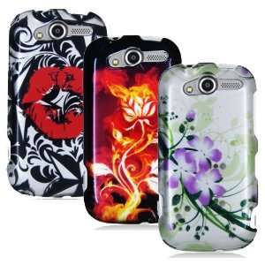   FLOWER, FLAMING ROSE, RED HOT LIPS KISS Cell Phones & Accessories