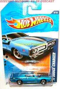 1971 71 DODGE CHARGER BLUE HOT WHEELS DIECAST 2011  
