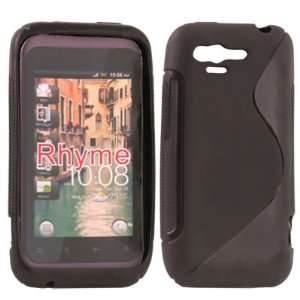   LINE WAVE TPU HYBRID GEL SILICONE RUBBER SKIN CASE COVER for HTC RHYME