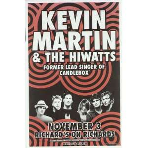  Kevin Martin Candlebox Original Concert Poster 2002