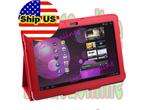 Red PU Leather Case Cover for Samsung Galaxy Tab P7510  