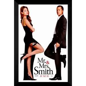  Mr. And Mrs. Smith FRAMED 27x40 Movie Poster