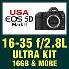 USA Canon Model 5D Mark II SLR +16 35 Ultra Wide +16GB & Accessories 