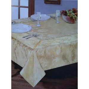   Luxurious Embroidered Tablecloth. 55x84 Oblong.