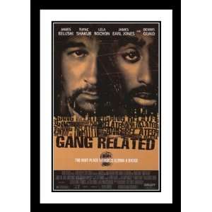 Gang Related Framed and Double Matted 32x45 Movie Poster Tupac Shakur 