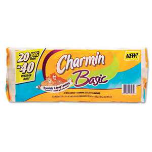 Packages of Charmin Basic Big Bath Tissue Toilet Paper 40 Rolls 