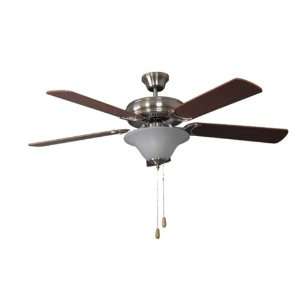 DecoratorÆs Choice Collection 52 Brushed Nickel Ceiling Fan with Ash 