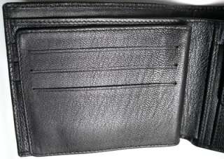 Genuine GOAT Skin Black Bi Fold Brand New Leather Wallet  