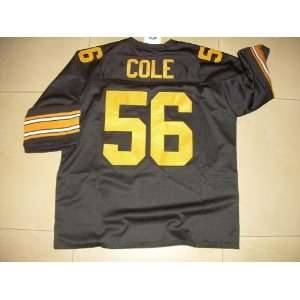  football jerseys pittsburgh steelers #56 cole black/gold 