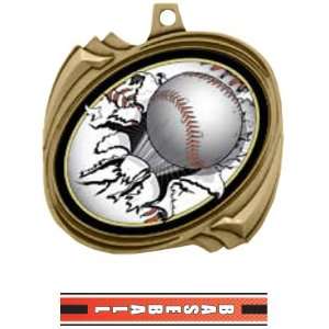  Hasty Awards Custom Baseball Bust Out Insert Medals GOLD 