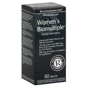  PharmAssure Womens Biomultiple, Premium, Tablets 60 