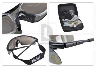 UV400 4 Lens Military Goggle Shooting Sun Glasses DH099  