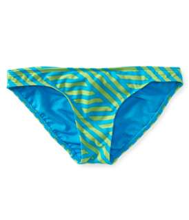 aeropostale womens multi stripe lowrider bikini swim bottom  