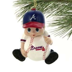  Atlanta Braves Lil Fan Baseball Player Acrylic Ornament 