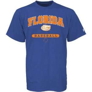  Russell Florida Gators Royal Blue Baseball T shirt Sports 