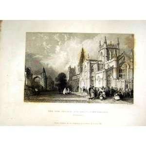  1838 Scotland Church Abbey Dunfermline Fifeshire Print 