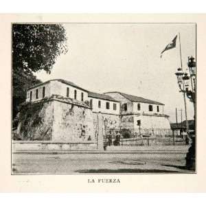  1919 Print Castillo Real Fuerza Havana Cuba Cityscape 