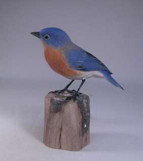 Female Eastern Bluebird Original Bird Carving/Birdhug  
