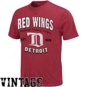 Majestic Detroit Red Wings The Barney T Shirt   Red 