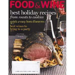  Food & Wine December 2009 Best Holiday Recipes From Roasts 