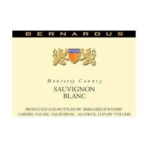   2009 Bernardus Monterey Sauvignon Blanc 750ml Grocery & Gourmet Food