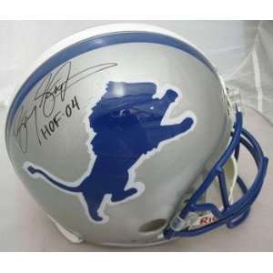 Barry Sanders Signed Helmet   Pro   Autographed NFL Helmets:  