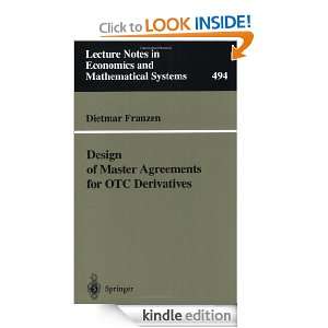 Design of Master Agreements for OTC Derivatives (Lecture Notes in 