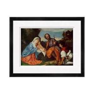  The Holy Family And A Shepherd C1510 Framed Giclee Print 