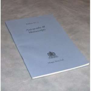   & Manuscripts, Bulletin 1, Catalogue 1218 Maggs Bros Ltd. Books