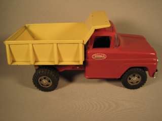   1960s Red and Yellow Dump Truck Super Nice  9.0  