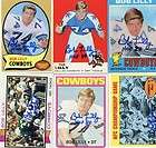 Cowboys Bob Lilly signed 1970 Topps card