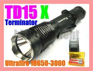 LuminTop TD15 X Terminator Cree XM L T6 Flashlight SET  