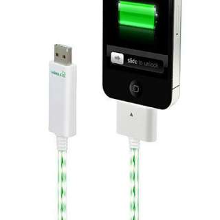   Visible Green Current Quick Charger Sync Cable fr iPod iPhone iPad