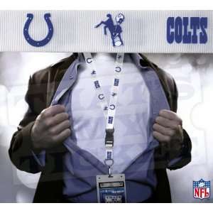  Colts NFL Lanyard Key Chain & Ticket Holder Throwback 