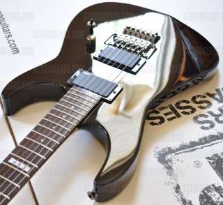   Thru Body Black Guitar with Case. Mint Condition ESP M2, MII  