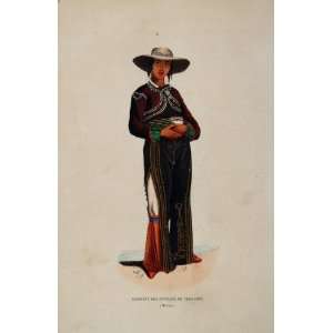   Charro Suit Man Veracruz Mexico   Hand Colored Print