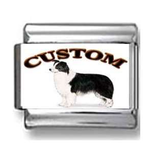  Border Collie Dog Custom Photo Italian Charm: Jewelry